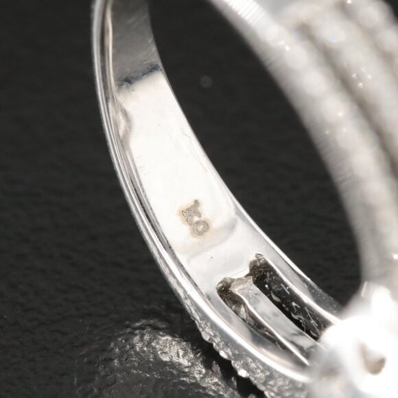 14k Vintage Pear Shaped Aquamarine & 0.6 CTW Diamond Halo Ring - Picture 5 of 6